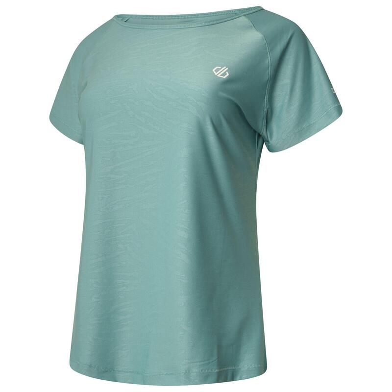 Defy II fitness-T-shirt met korte mouwen voor dames - Blauw