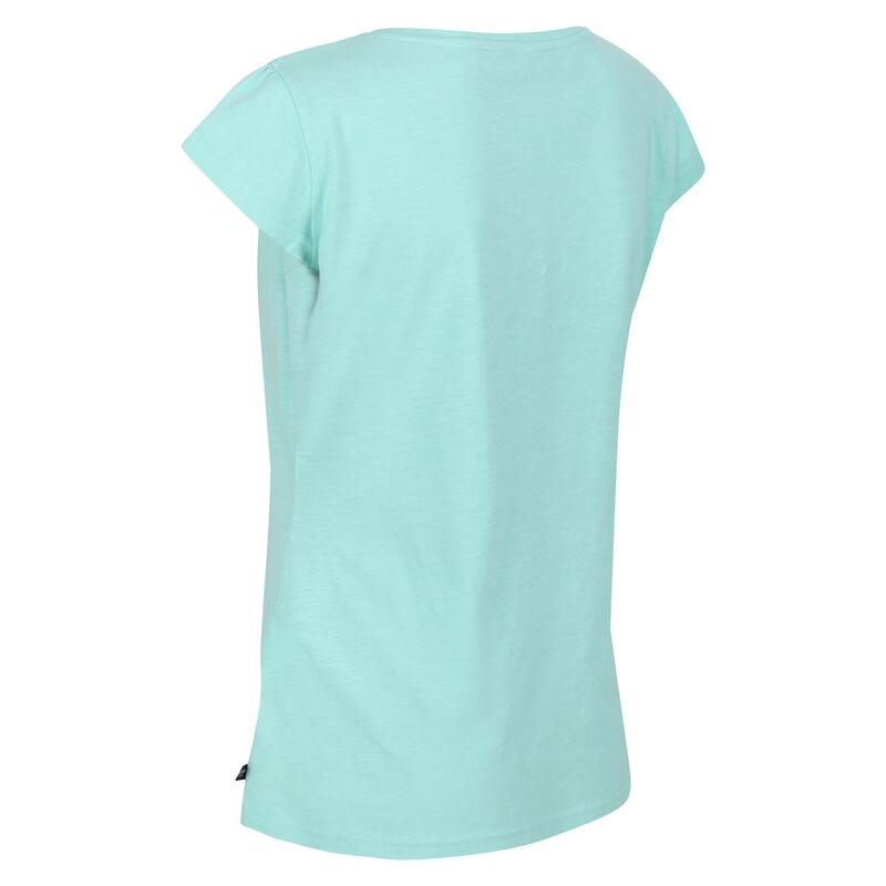 Francine Kurzärmeliges Fitnessshirt für Damen - Grün