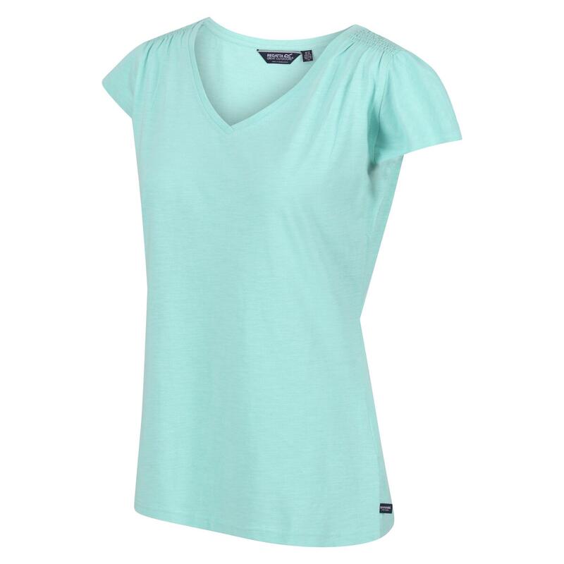 Francine T-shirt Fitness à manches courtes pour femme - Vert