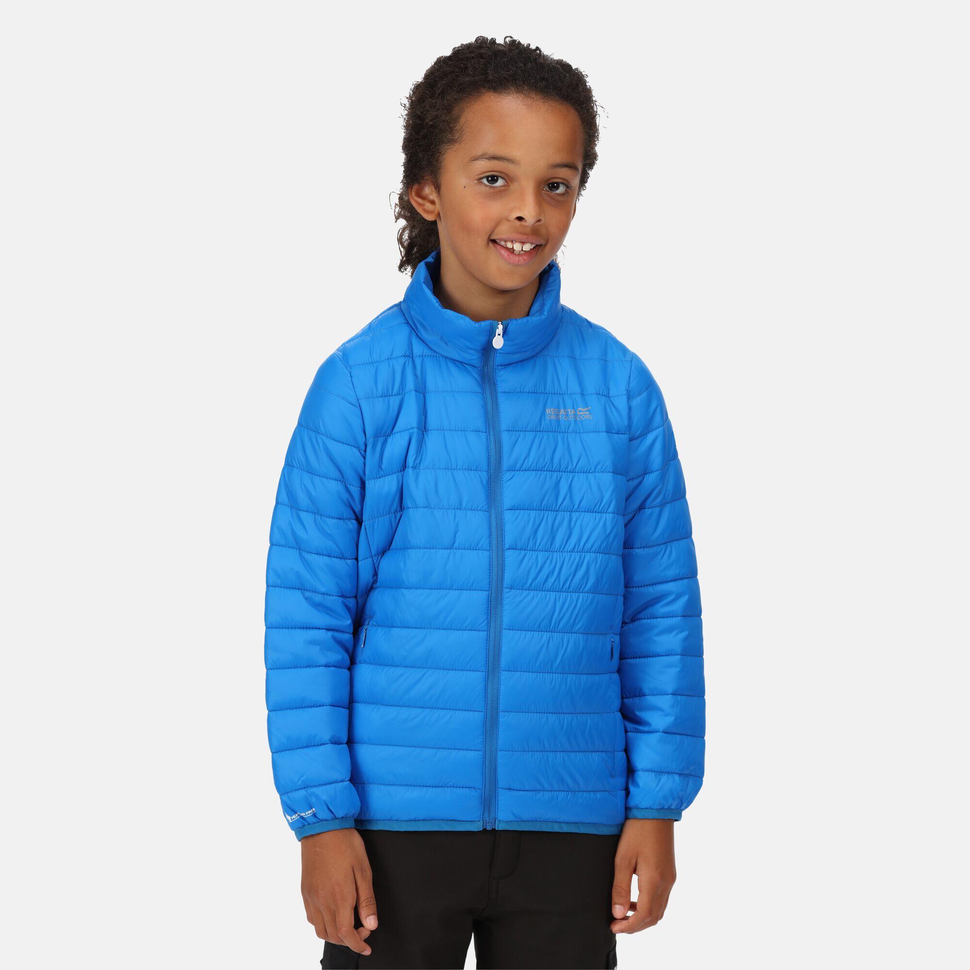 Hillpack Kids' Hiking Insulated Down Jacket - Bright Blue 1/5