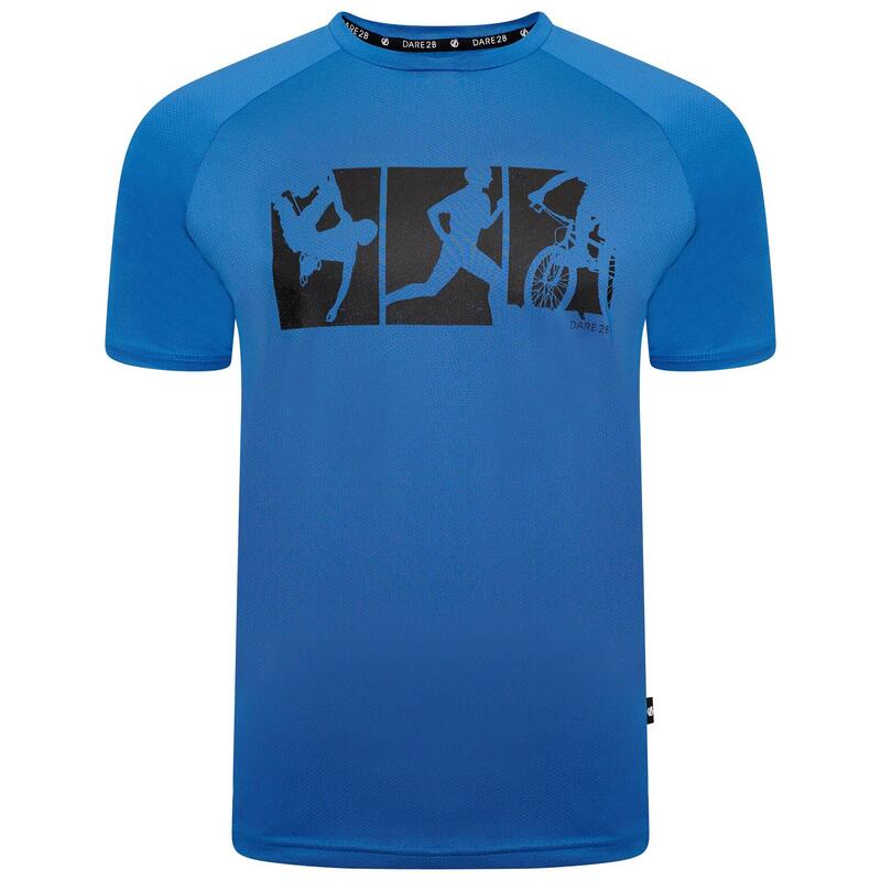 Righteous III Fitness-T-shirt met korte mouwen voor heren - Blauw