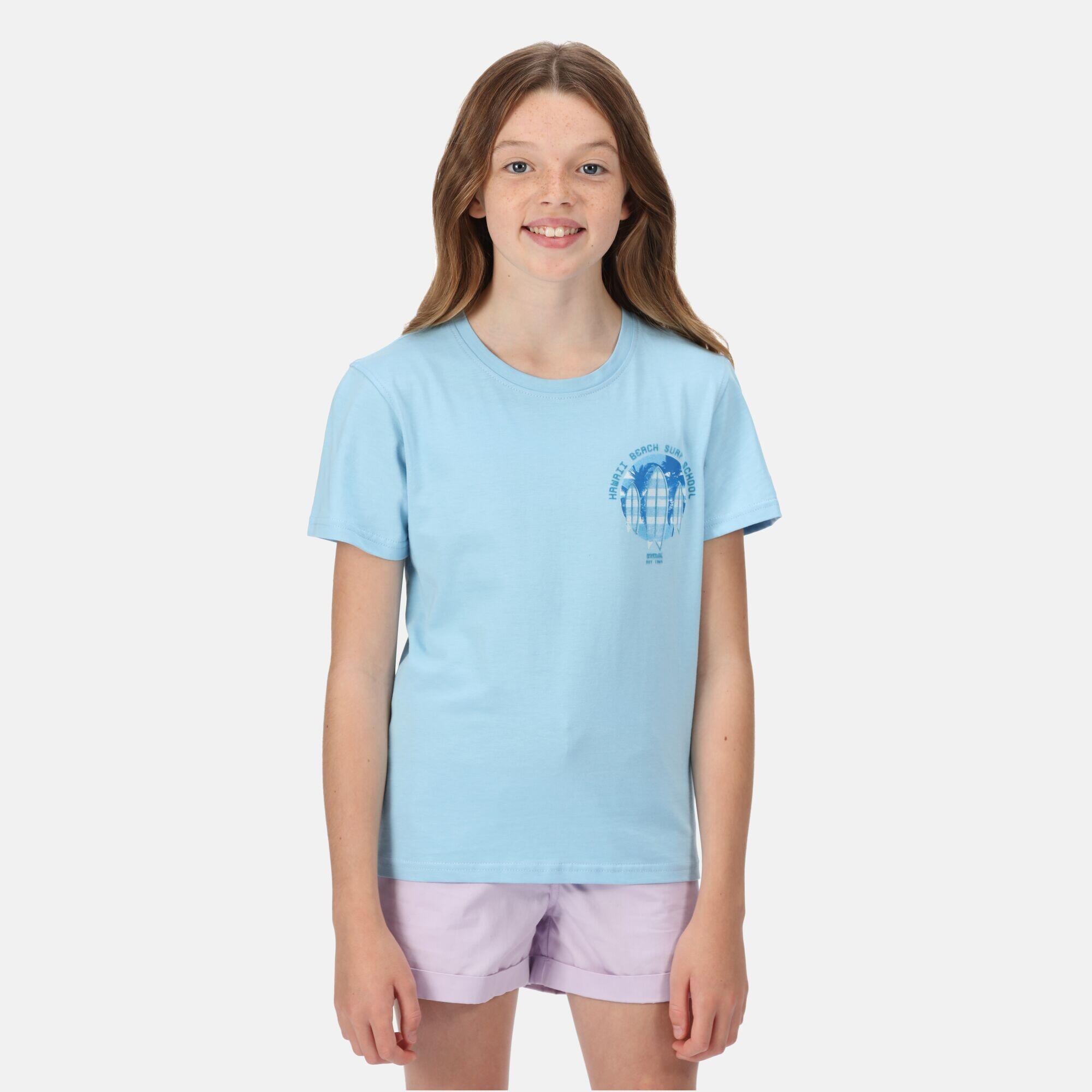 Bosley V Kids Walking Short Sleeve T-Shirt - Powder Blue 1/5