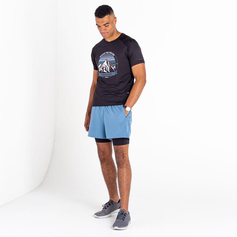 Recreate II korte fitnessbroek voor heren - Blauw