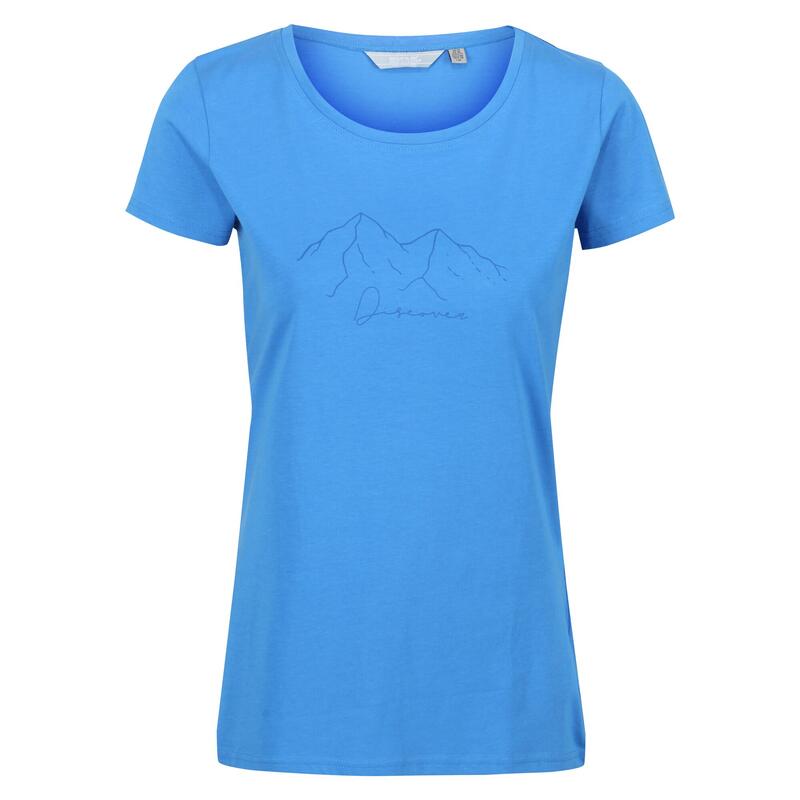 Breezed II Fitness-T-shirt voor dames - Blauw
