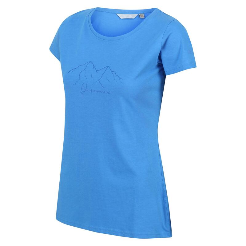 Breezed II Fitness-T-shirt voor dames - Blauw