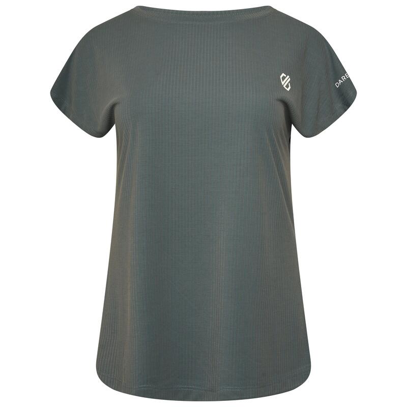 Breeze fitness-T-shirt met korte mouwen voor dames - Blauw