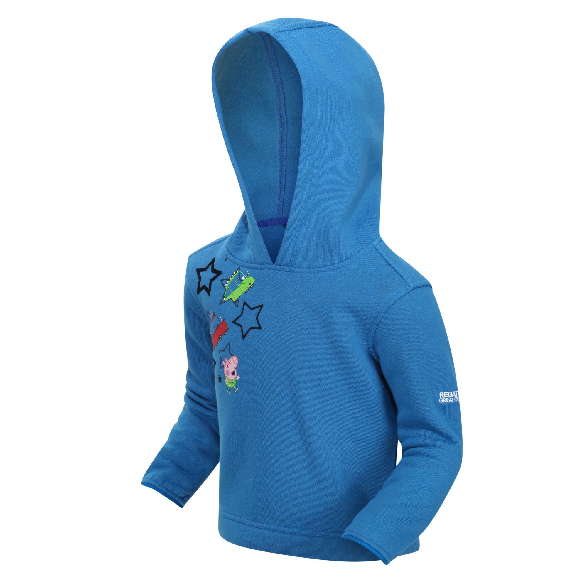 Peppa Pig Kids' Hiking Graphic Hoodie - Mid Blue 5/5