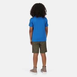 Bosley V T-shirt de marche à manches courtes pour enfant - Bleu