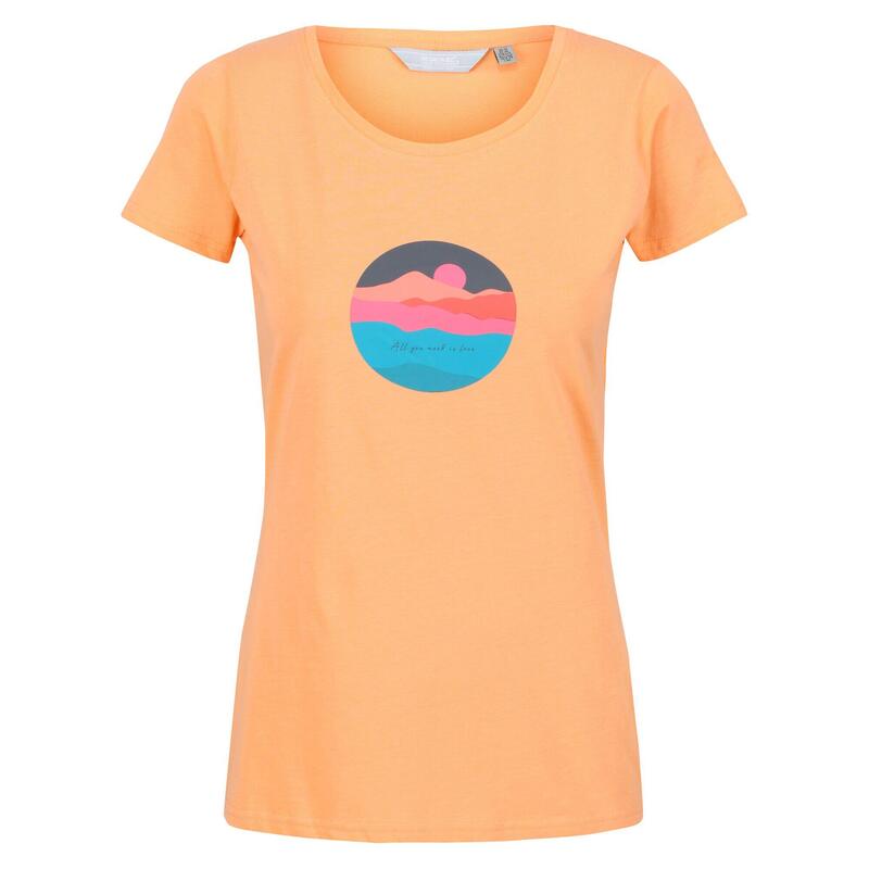 Breezed II Fitness-T-shirt voor dames - Oranje