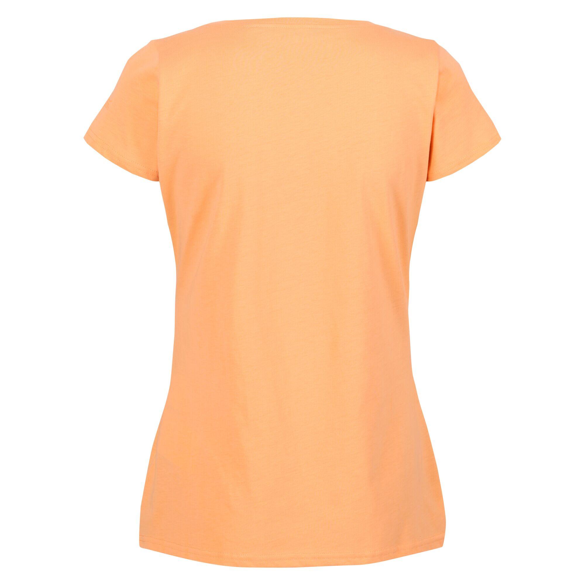 Womens/Ladies Breezed II Sunset TShirt (Papaya) 2/5