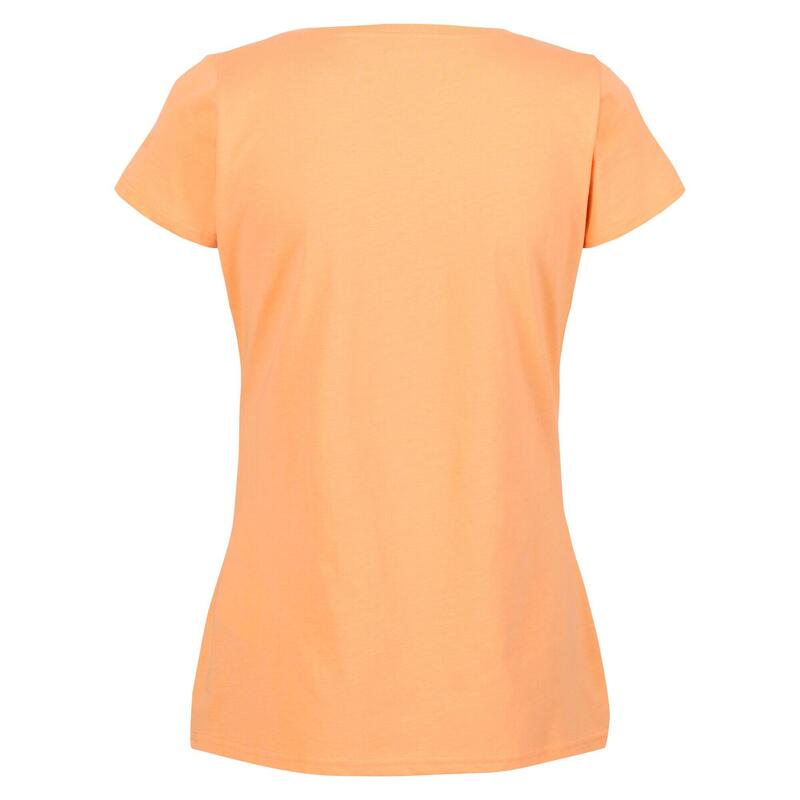 Camiseta Breezed II Atardecer para Mujer Papaya