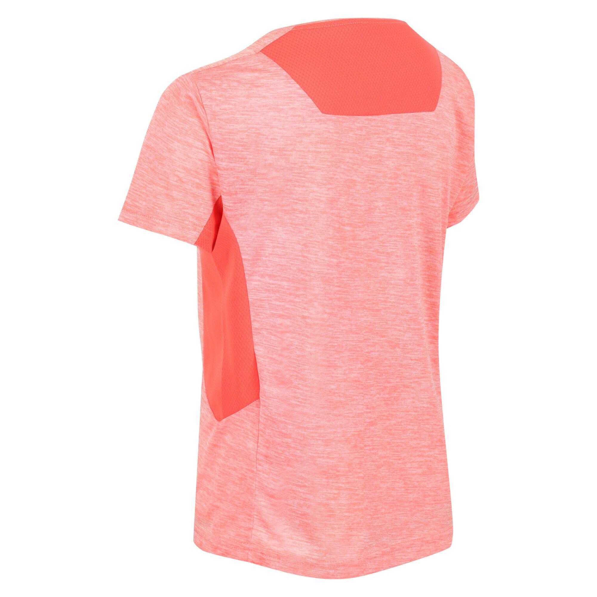 Takson III Kids Hiking Short Sleeve T-Shirt - Pink Coral 5/5