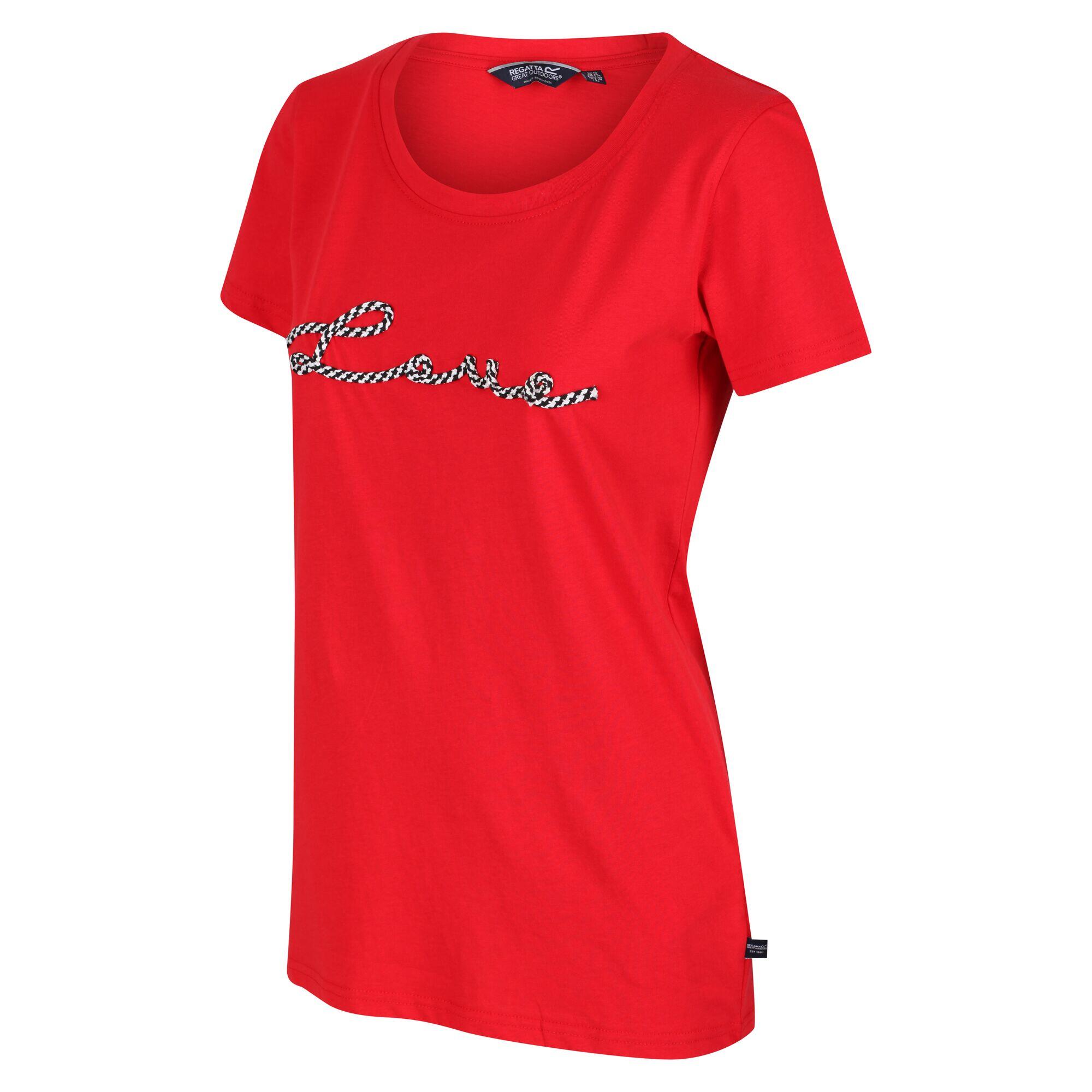 Filandra VI Women's Walking Short Sleeve T-Shirt - True Red 5/5