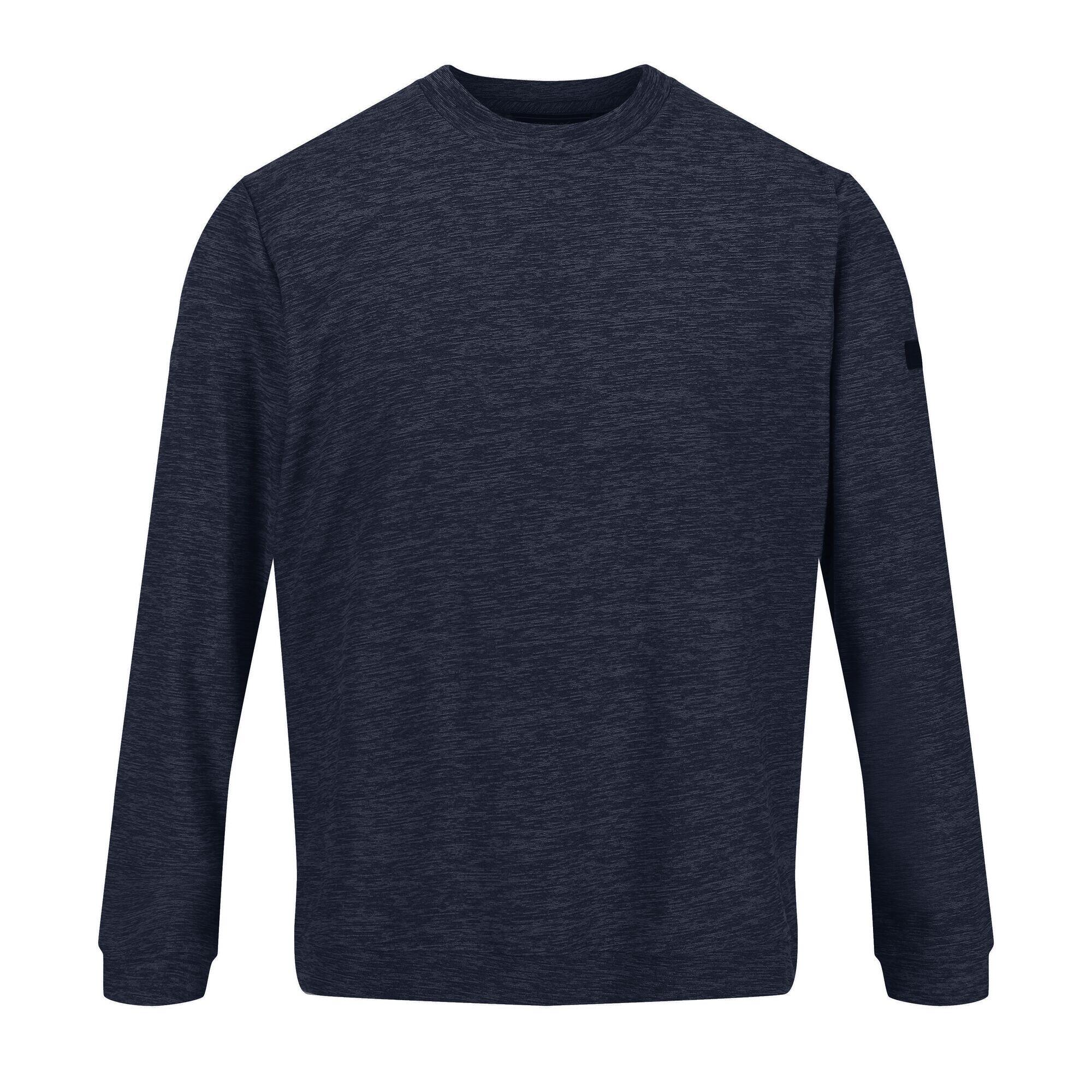 REGATTA Mens Leith Lightweight Sweatshirt (Navy/Black Marl)