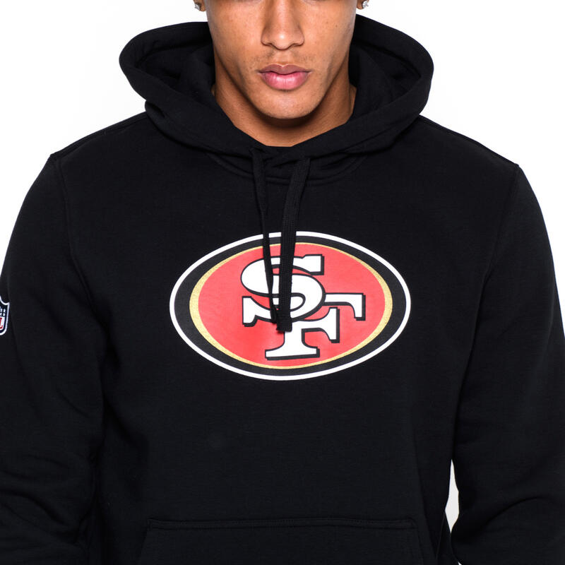 Sweat à capuche New Era avec logo de l'équipe San Francisco 49ers