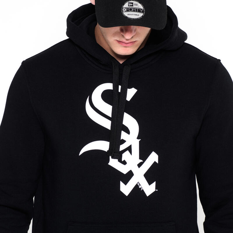 Sweat à capuche New Era avec logo de l'équipe Chicago White Sox