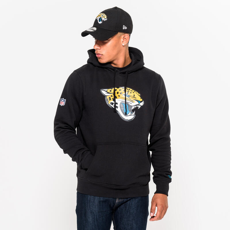 Sweat à capuche New Era avec logo de l'équipe Jacksonville Jaguars