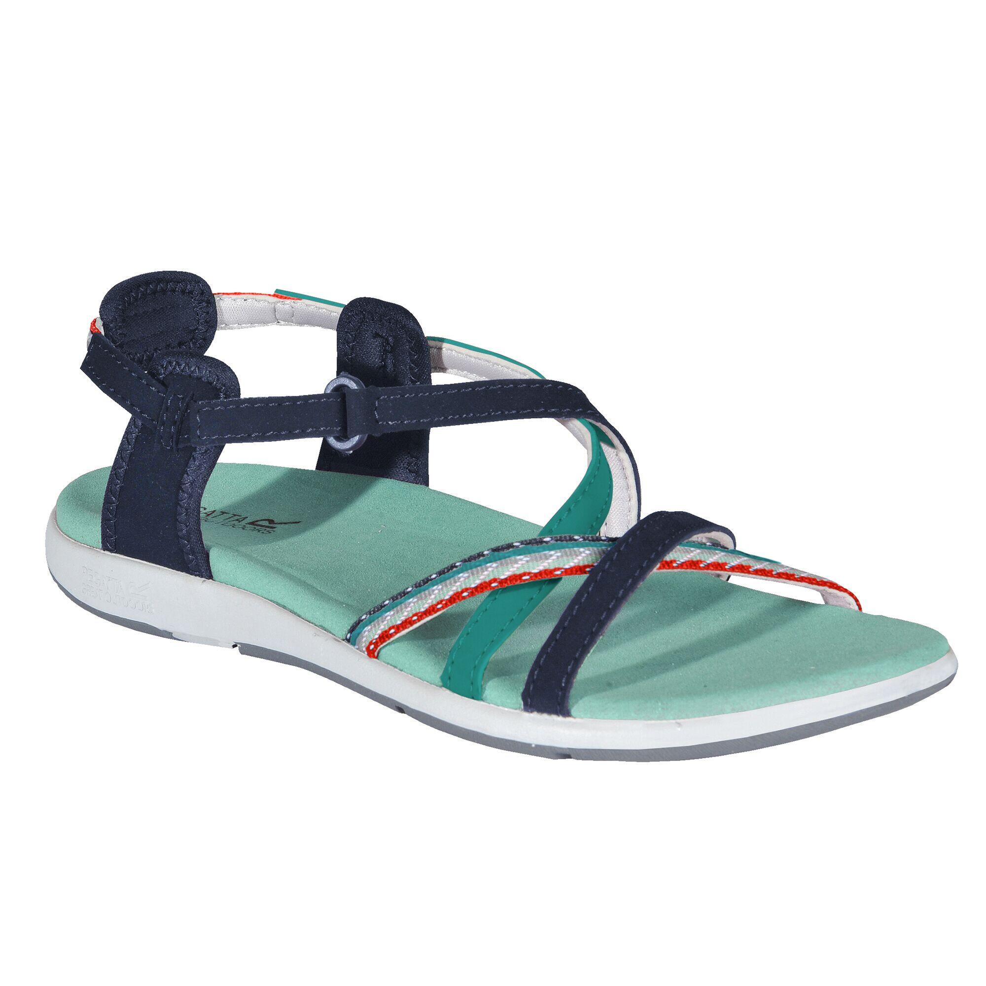 Lady Santa Roma Women's Walking Strap Sandals - Ocean Navy 1/5