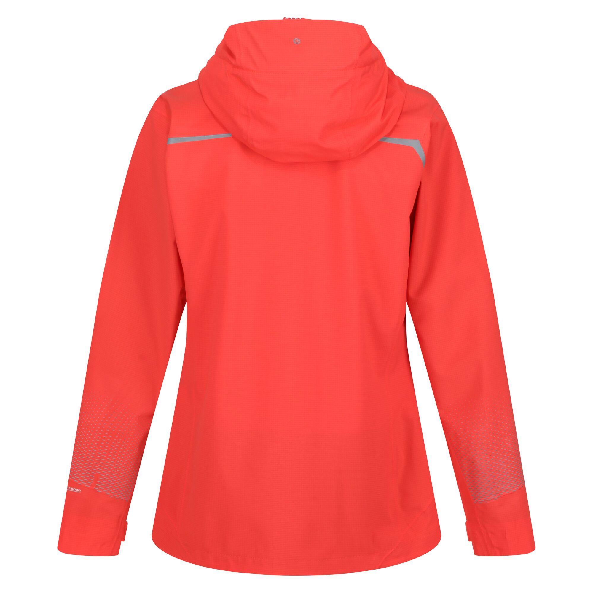 Womens/Ladies Highton Pro Waterproof Jacket (Neon Peach) 2/5