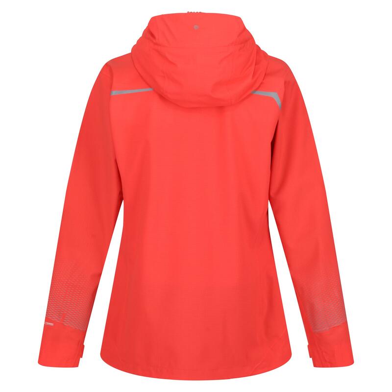 "Highton Pro" Jacke Wasserfest für Damen Neon-Pfirsichfarben