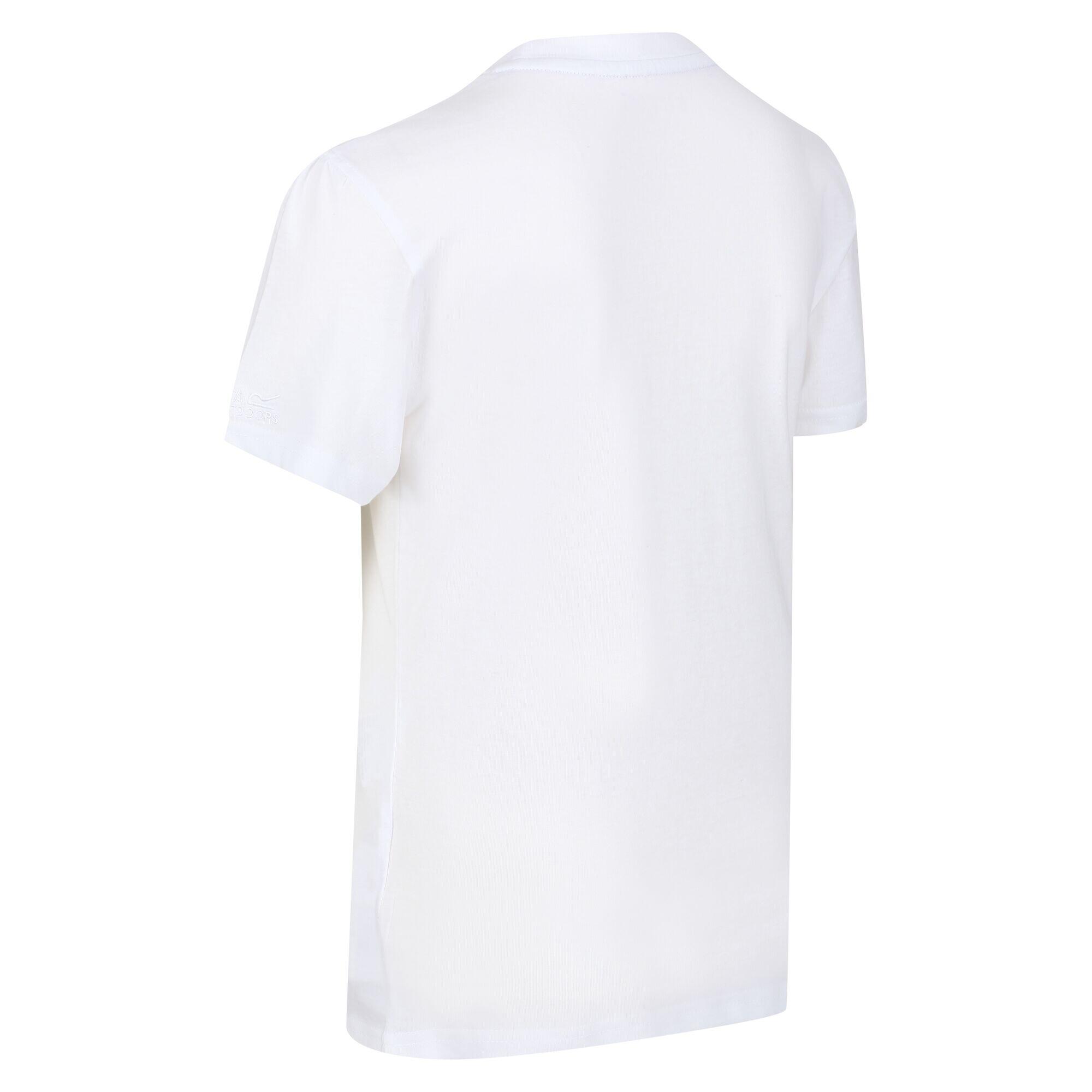 Bosley V Kids Walking Short Sleeve T-Shirt - White Beach 5/5