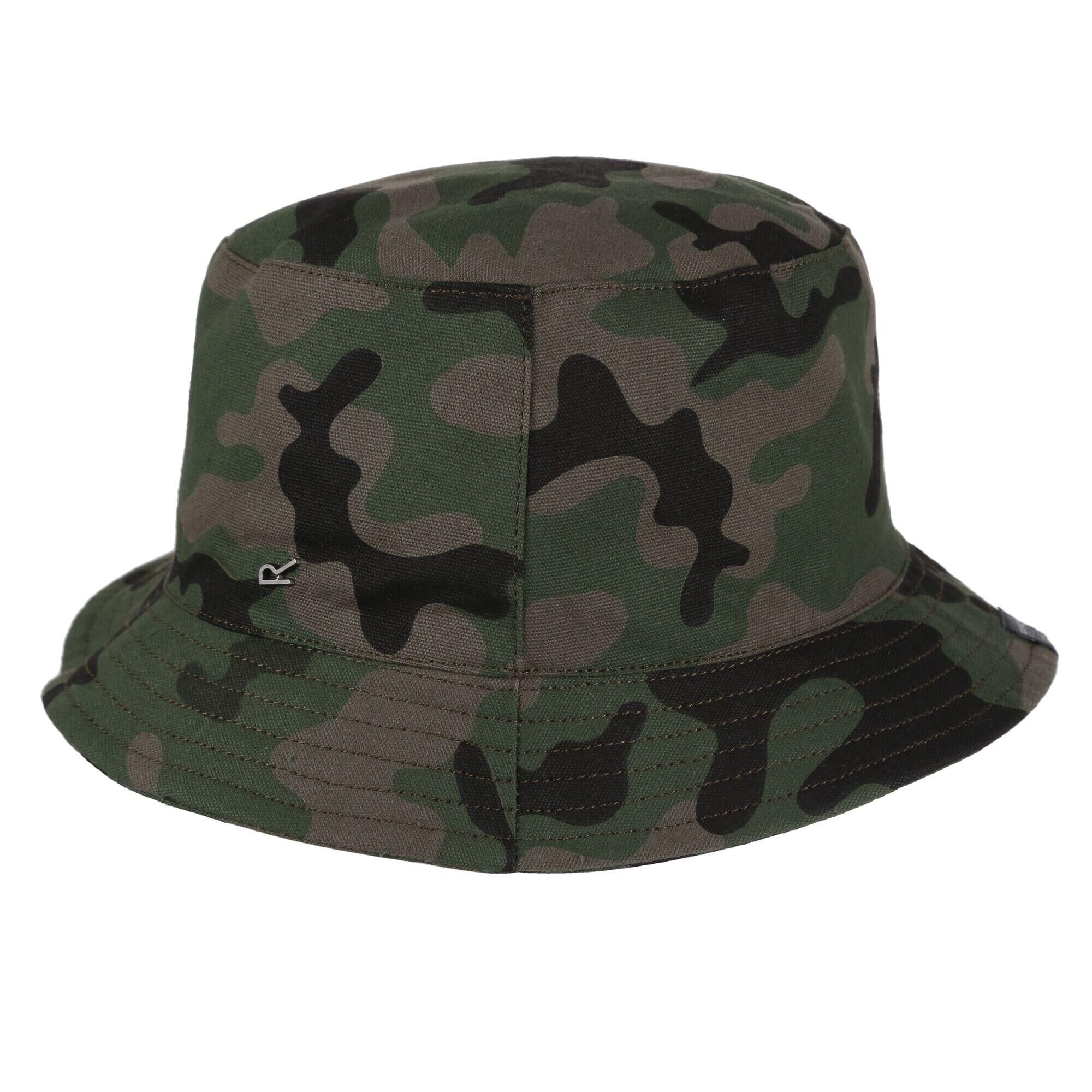 REGATTA Crow Kids Walking Bucket Hat - Green Camo