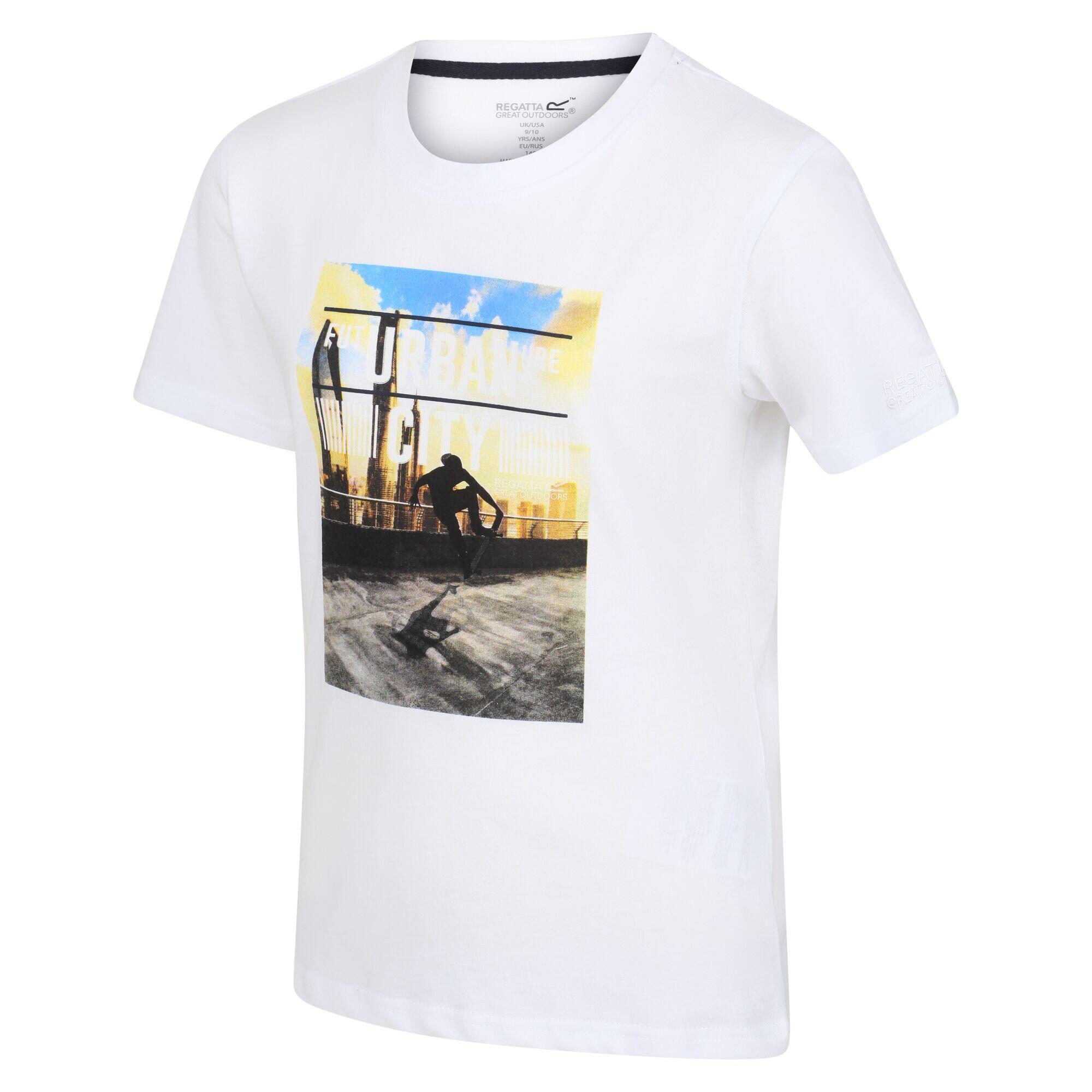 Bosley V Kids Walking Short Sleeve T-Shirt - White City 4/5