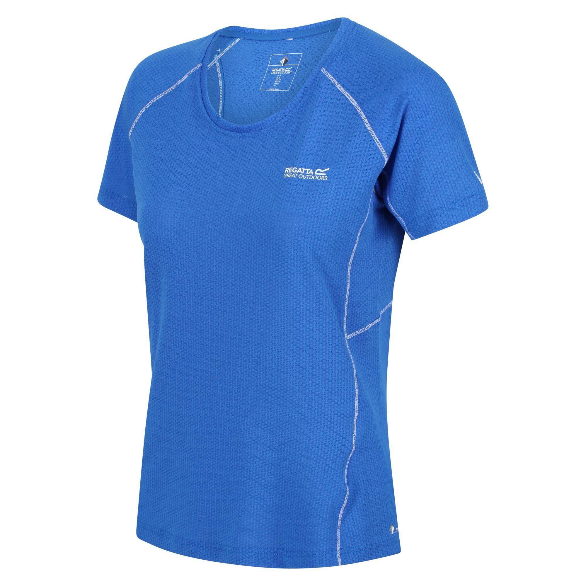 REGATTA Devote II Women's Walking T-Shirt - Sonic Blue