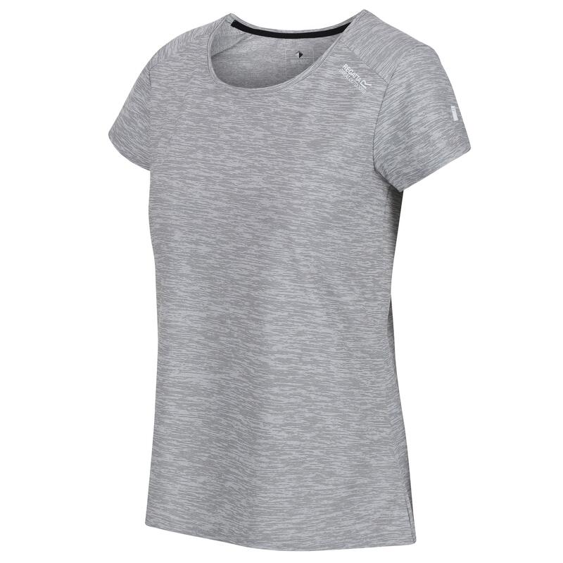Limonite V T-shirt Fitness pour femme - Gris pâle