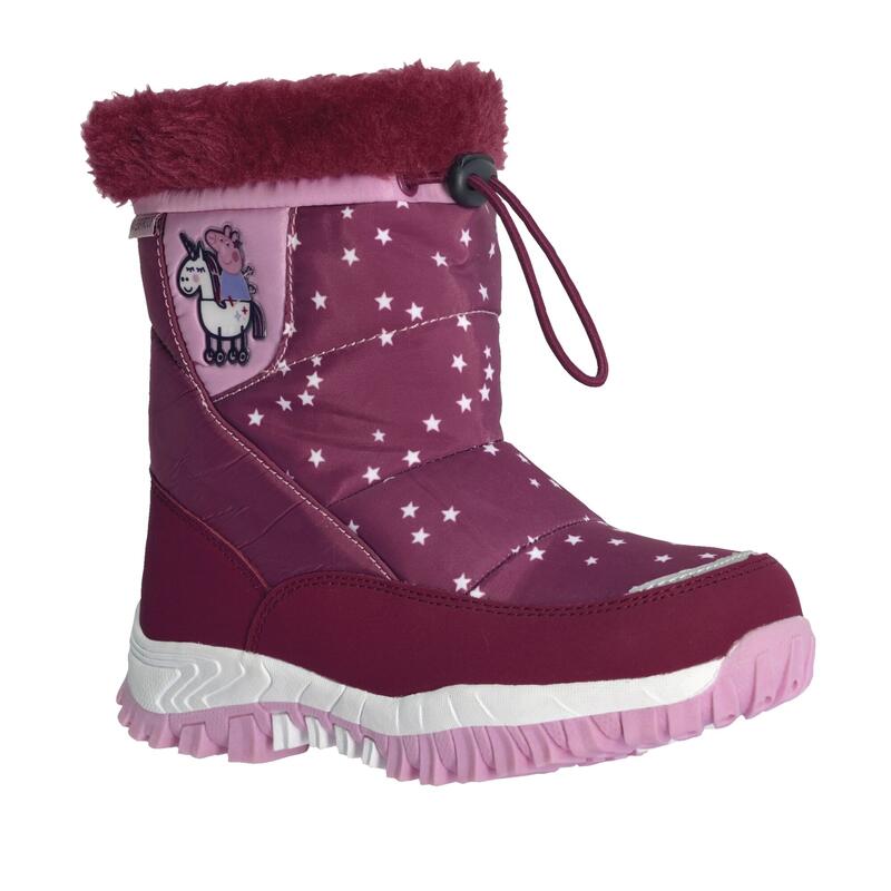 Peppa Pig Winter waterdichte wandellaarzen voor kinderen - Paars