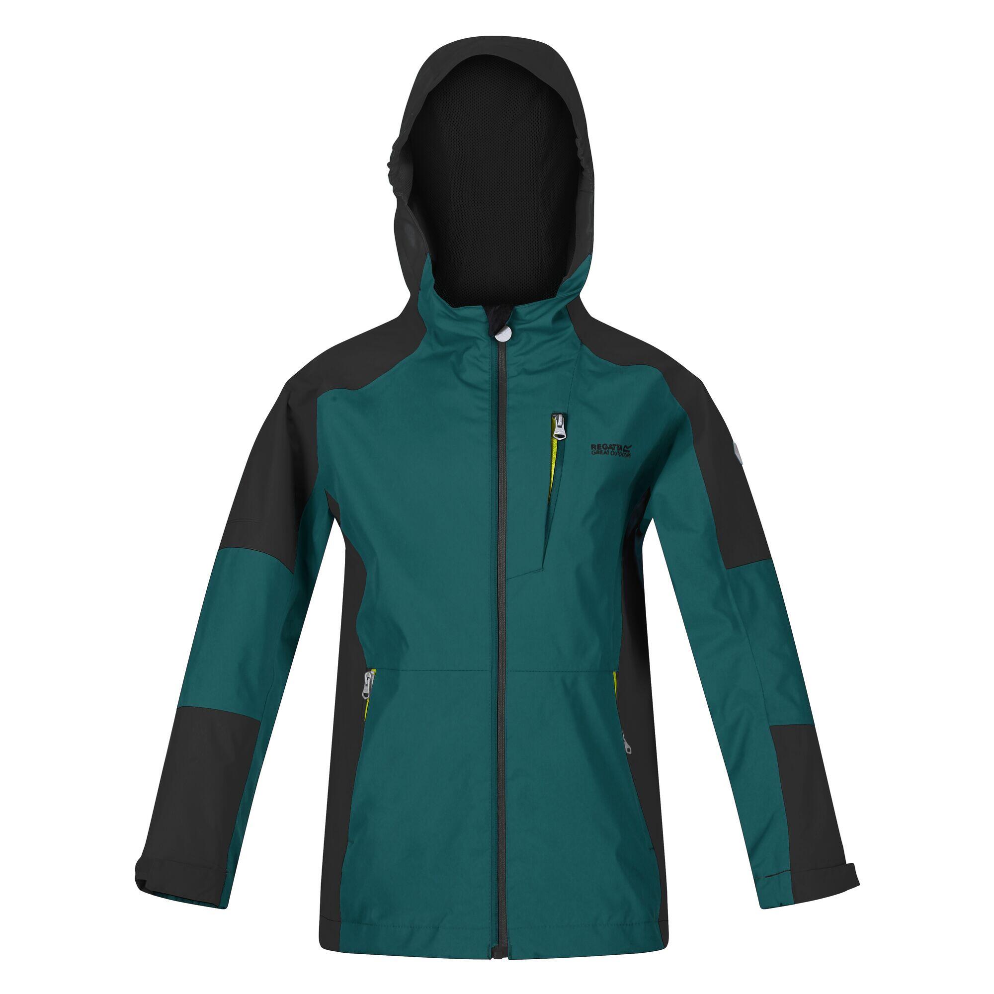 Childrens/Kids Calderdale II Waterproof Jacket (Pacific Green/Black) 1/5