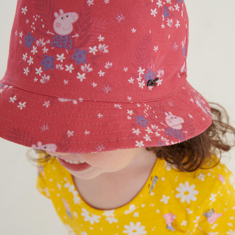 Peppa Wutz Sommer-Anglerhut für Kinder zum Wandern - Pink