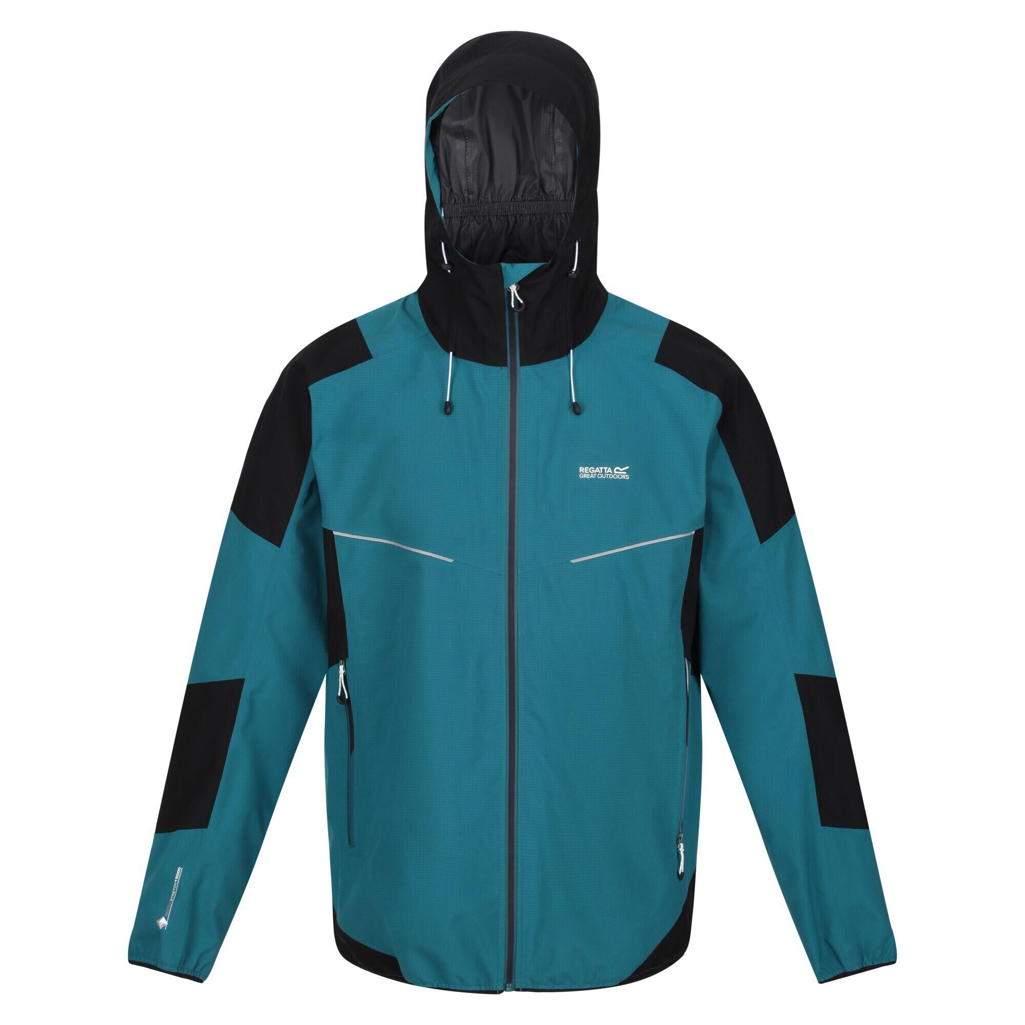 REGATTA Mens Imber VII Waterproof Jacket (Pacific Green/Black)