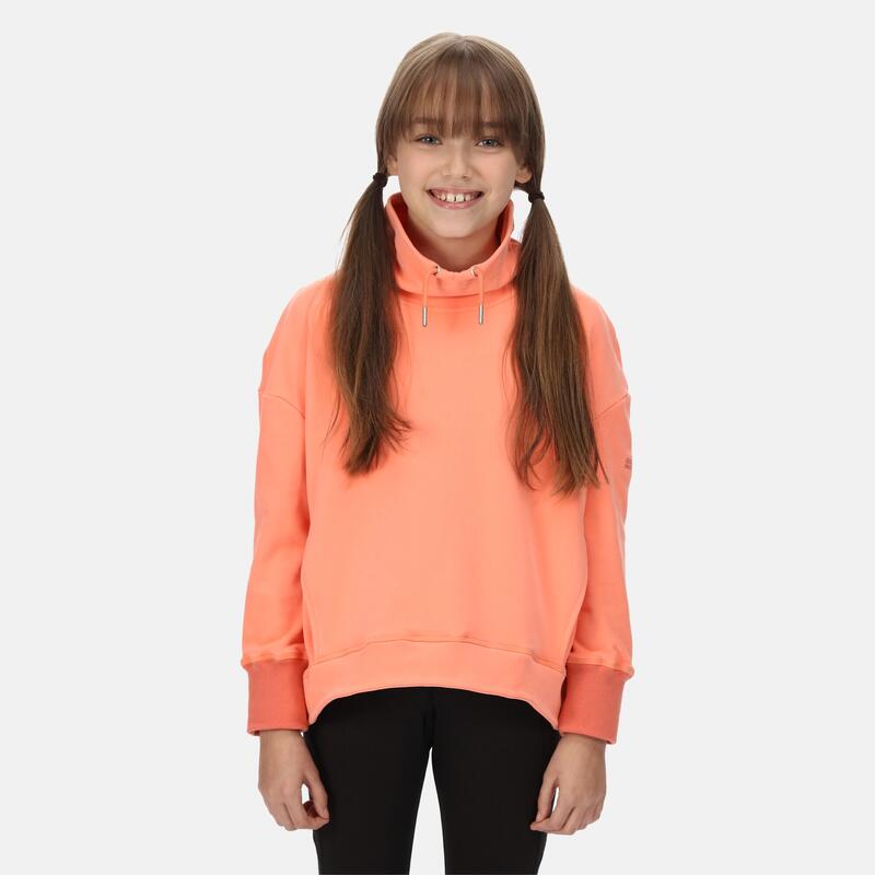 Junior Laurden overhead wandelfleece voor kinderen - Roze