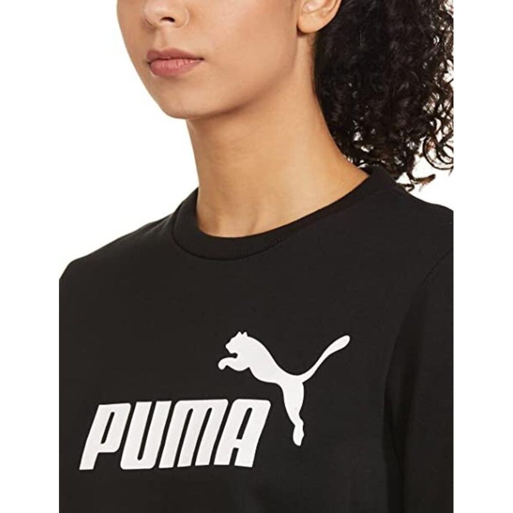 Womens/Ladies ESS Logo Sweatshirt (Puma Black) 4/4