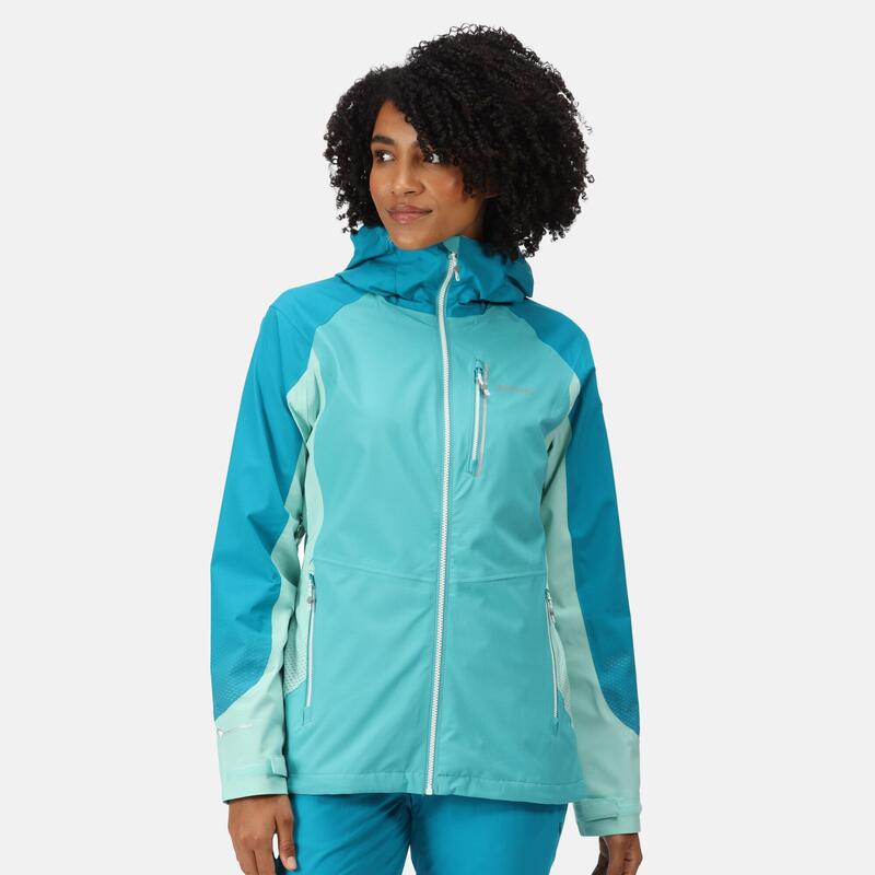 Wanderjacke Highton Pro Wandern/Outdoor/Trekking Damen Turquoi/Enam Wasserdicht