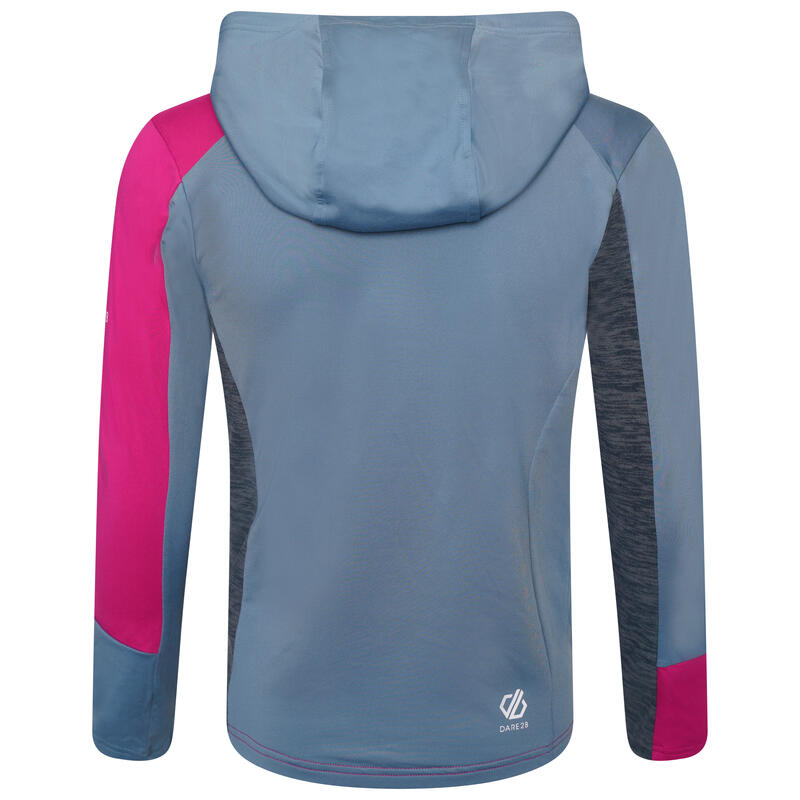 De Hero Core Stretch wandelfleece met volledige rits voor kinderen - Grijs