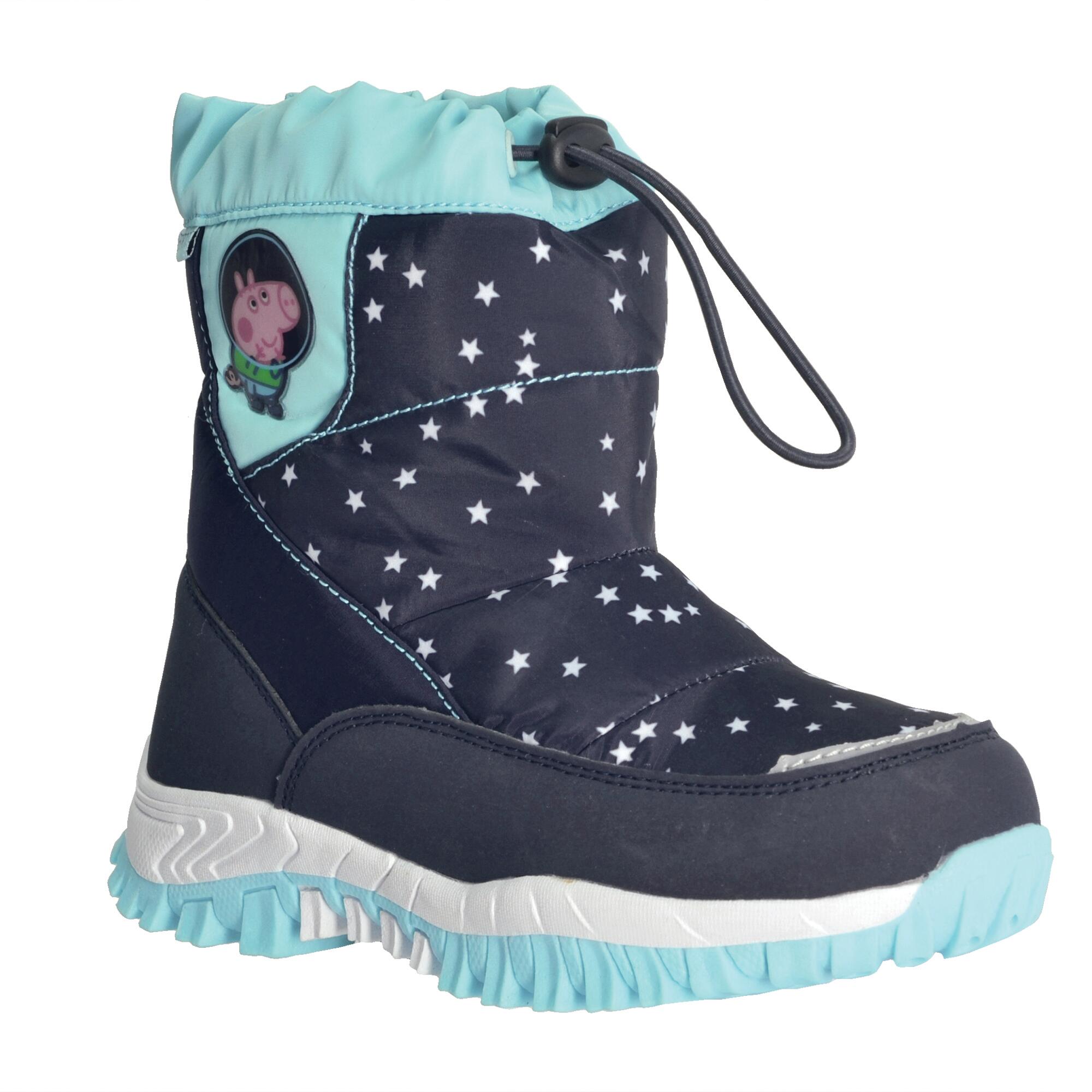 Snow Boots Kids Hiking Boots Boys Girls Fur Lined Winter Trainers Childrens Outdoor Cilmbing Warm Shoes School Waterproof Black Blue Brown 12.5-6 UK 