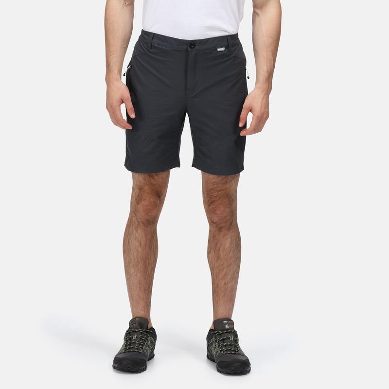 Highton Mittellange Wandershorts für Herren - Mittelgrau