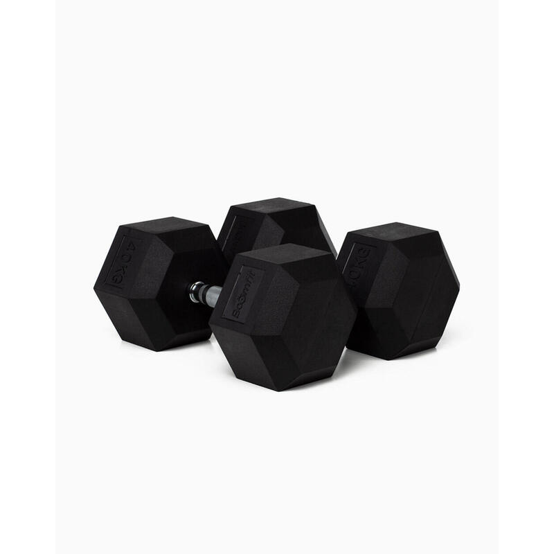 Haltères Hexagonaux 40Kg (Paire) - BOOMFIT