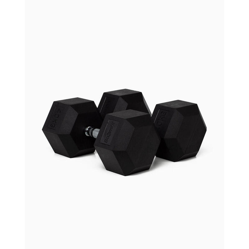 Hexagonale Dumbbells 40 kg (Paar) - BOOMFIT
