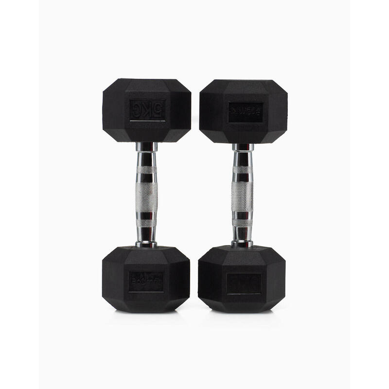 Haltères Hexagonaux 5Kg (Paire) - BOOMFIT