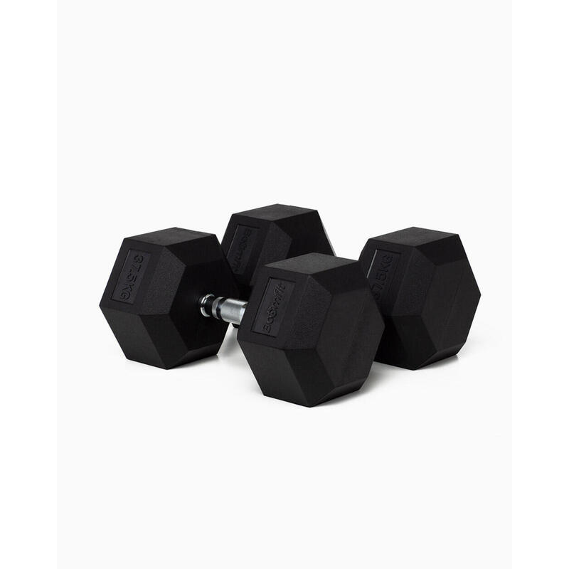 Mancuernas Hexagonales 37,5Kg (Pareja) - BOOMFIT