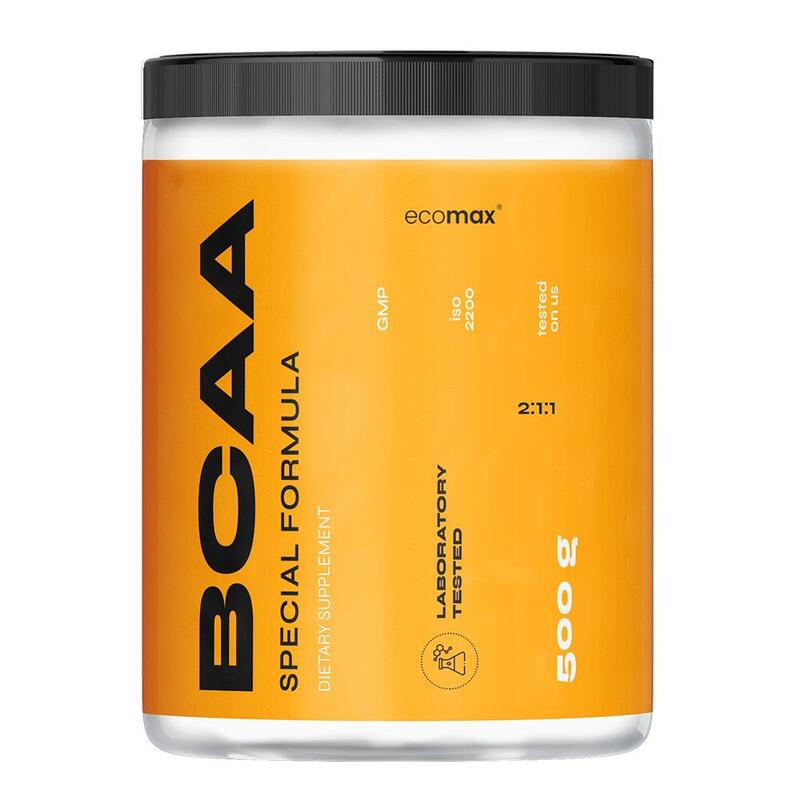 BCAA 2:1:1 ECOMAX  500 g Pomarańcza