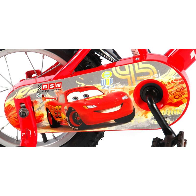 Kinderfiets Disney Cars - Jongens - 12 inch - Rood - Doortrapper