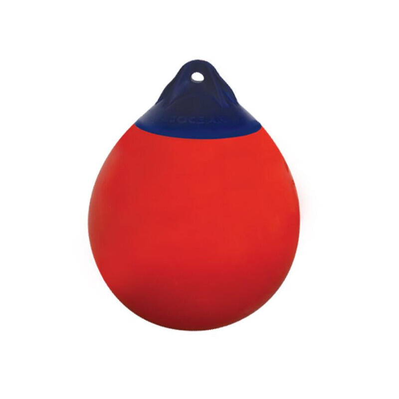 Pára-lama esférico azul / vermelho - OCEAN - r2 - (diam 38 xl 50 cm)