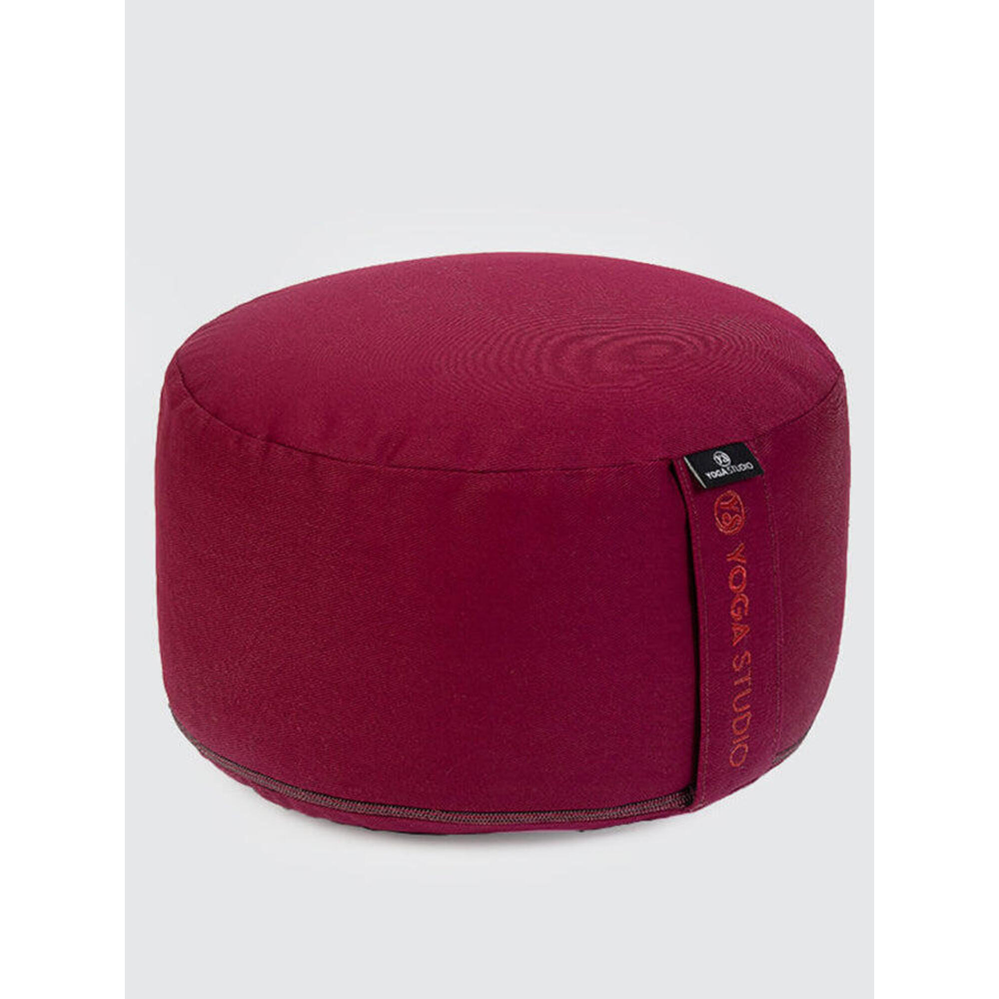 YOGA STUDIO Yoga Studio Cylinder Meditation Cushion - Burgundy