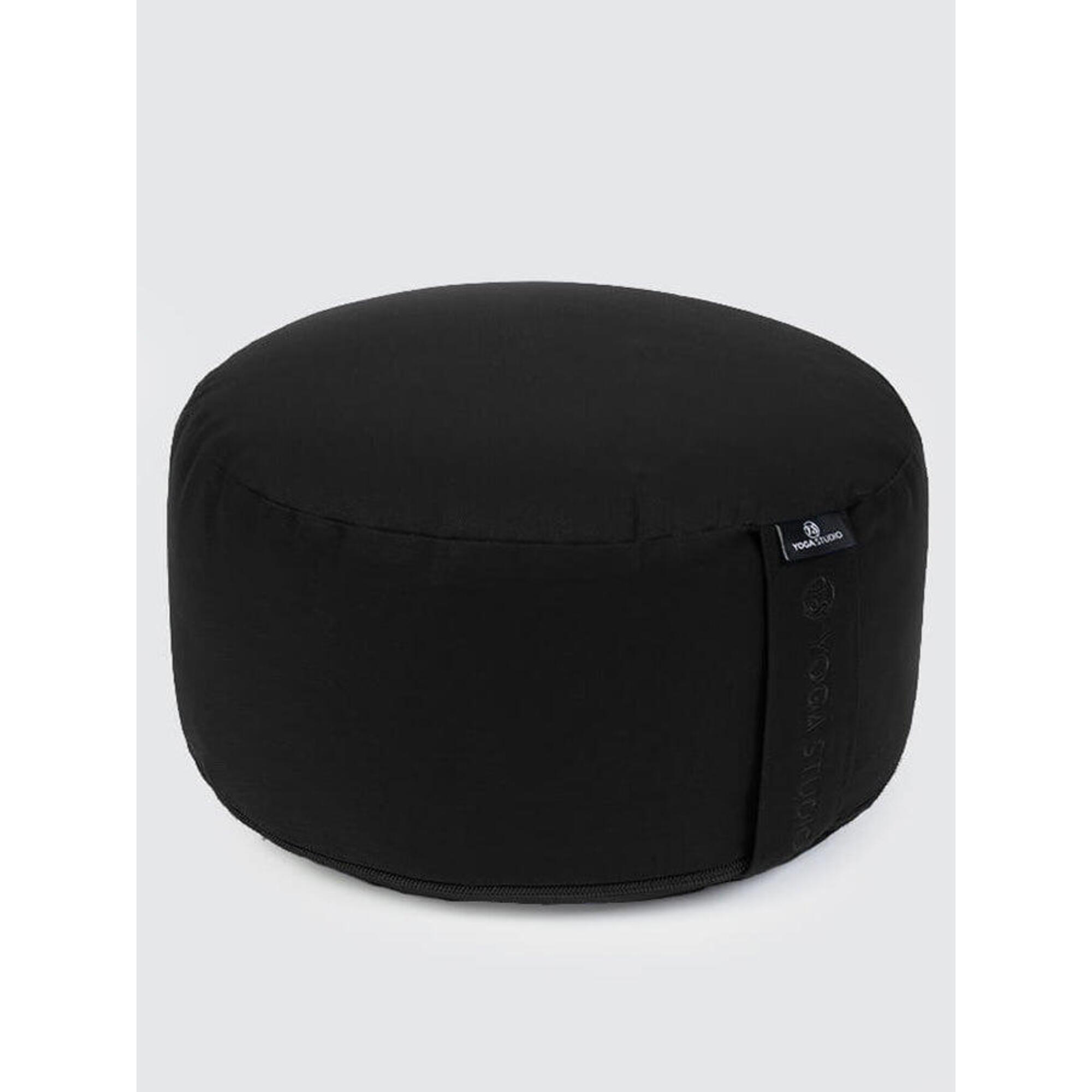 Yoga Studio Cylinder Meditation Cushion - Black 1/3