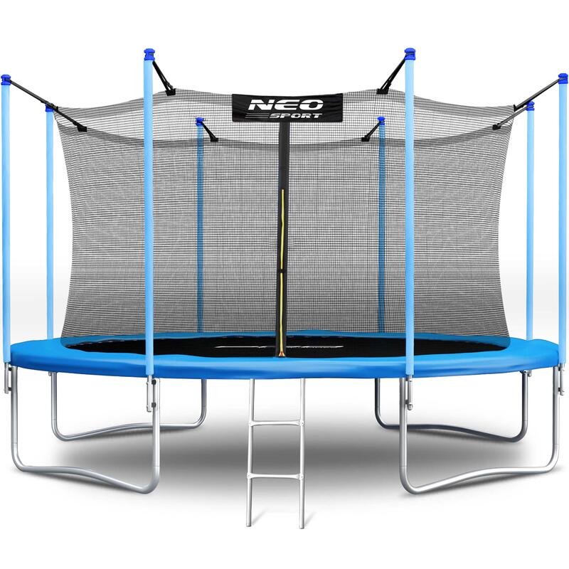 Trampolina ogrodowa Neo-Sport NS-13W181 siatka wewnętrzna i drabinka 13ft/404cm