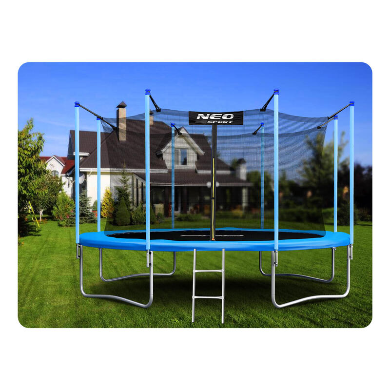 Trampolina ogrodowa Neo-Sport NS-12W181 z siatką wewnętrzną 12ft/374cm